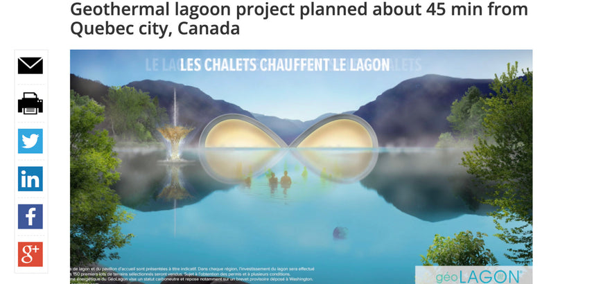 [EN] Geothermal lagoon project planned about 45 min from Quebec city, Canada