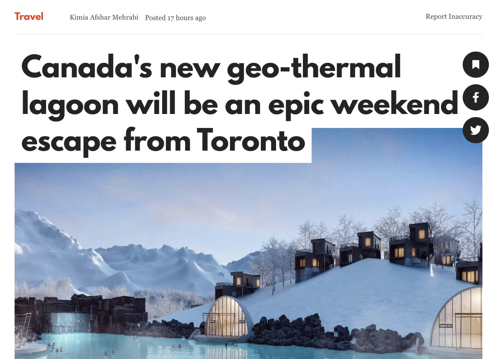 [EN] Canada's new geo-thermal lagoon will be an epic weekend escape from Toronto