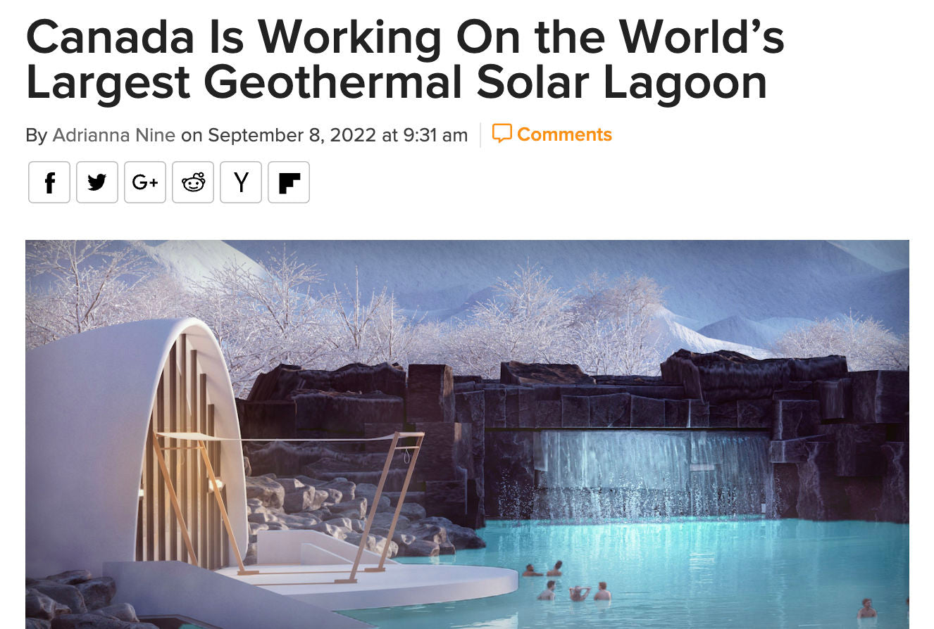 [EN] Canada Is Working On the World’s Largest Geothermal Solar Lagoon