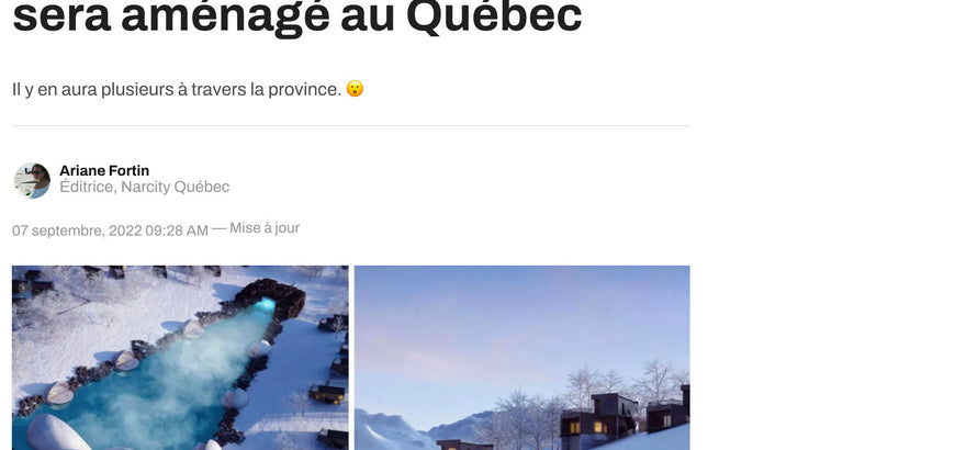 Voici les premières images de l'énorme « lagon bleu » qui sera aménagé au Québec