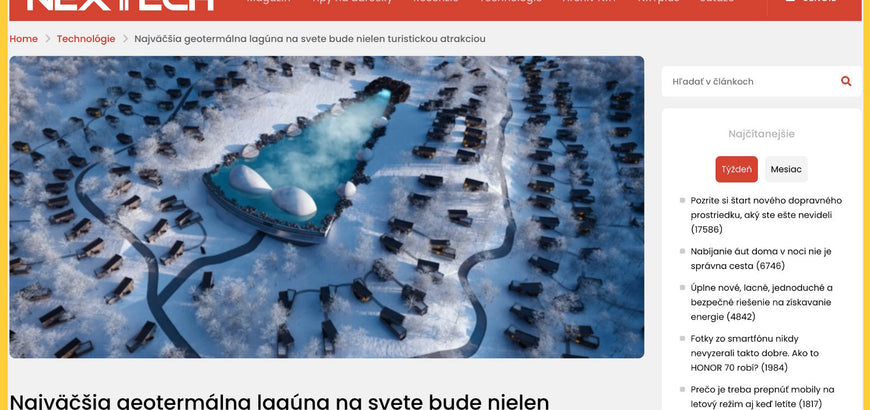 [SK] Najväčšia geotermálna lagúna na svete bude nielen turistickou atrakciou