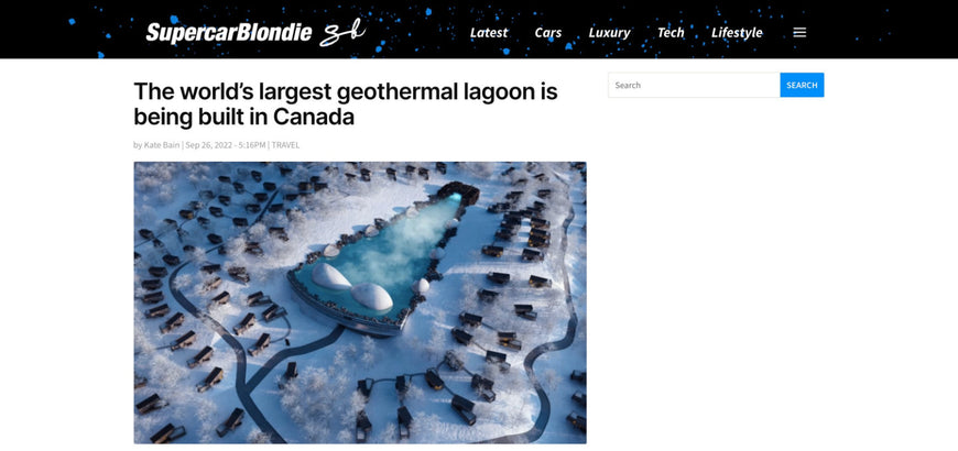 [EN] The world’s largest geothermal lagoon is being built in Canada